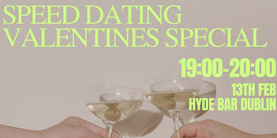 Speed Dating (Ages 24 - 36) VALENTINES SPECIAL