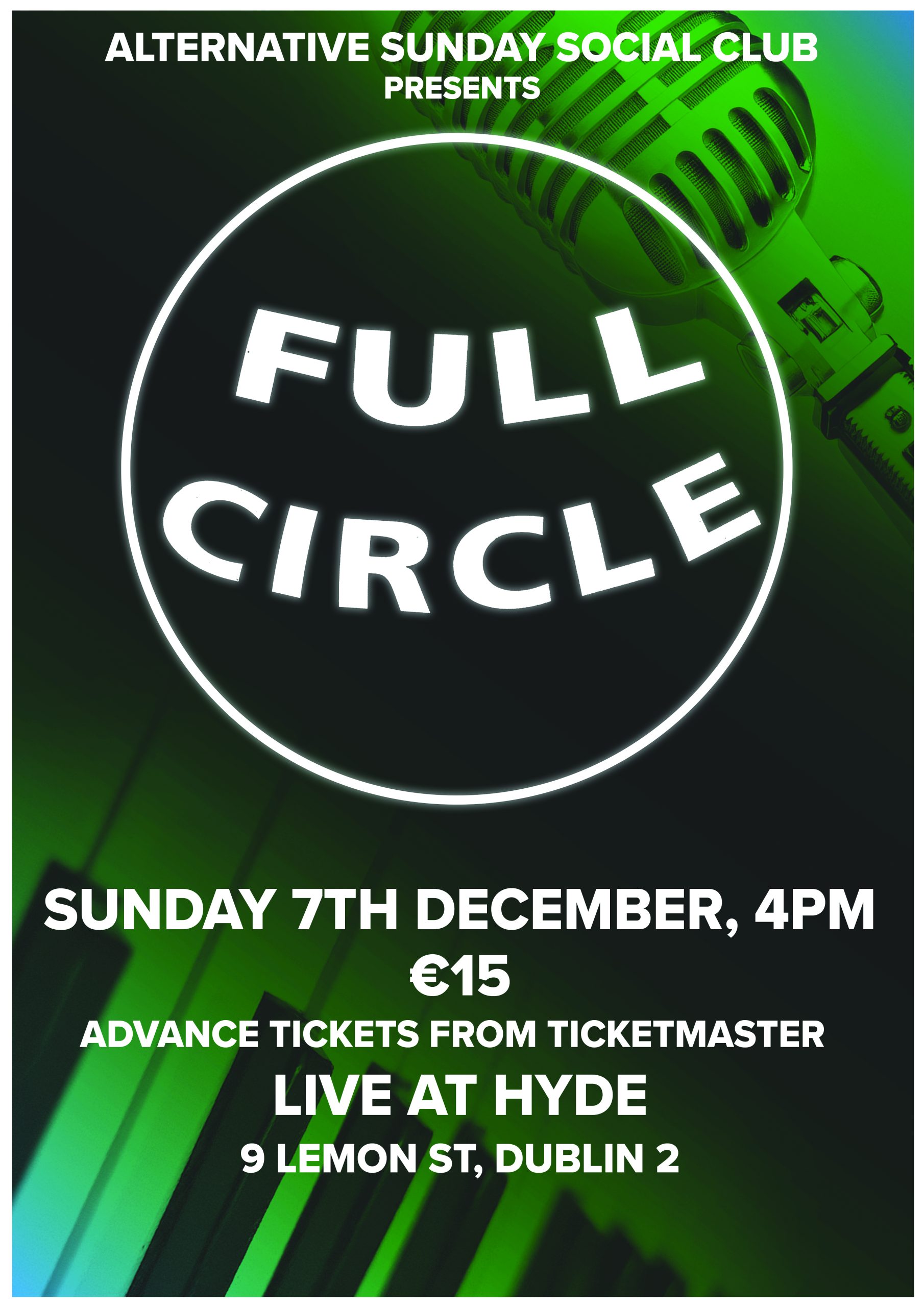 Full Circle Christmas Party in Hyde, Lemon St on December 7th at 4.00pm