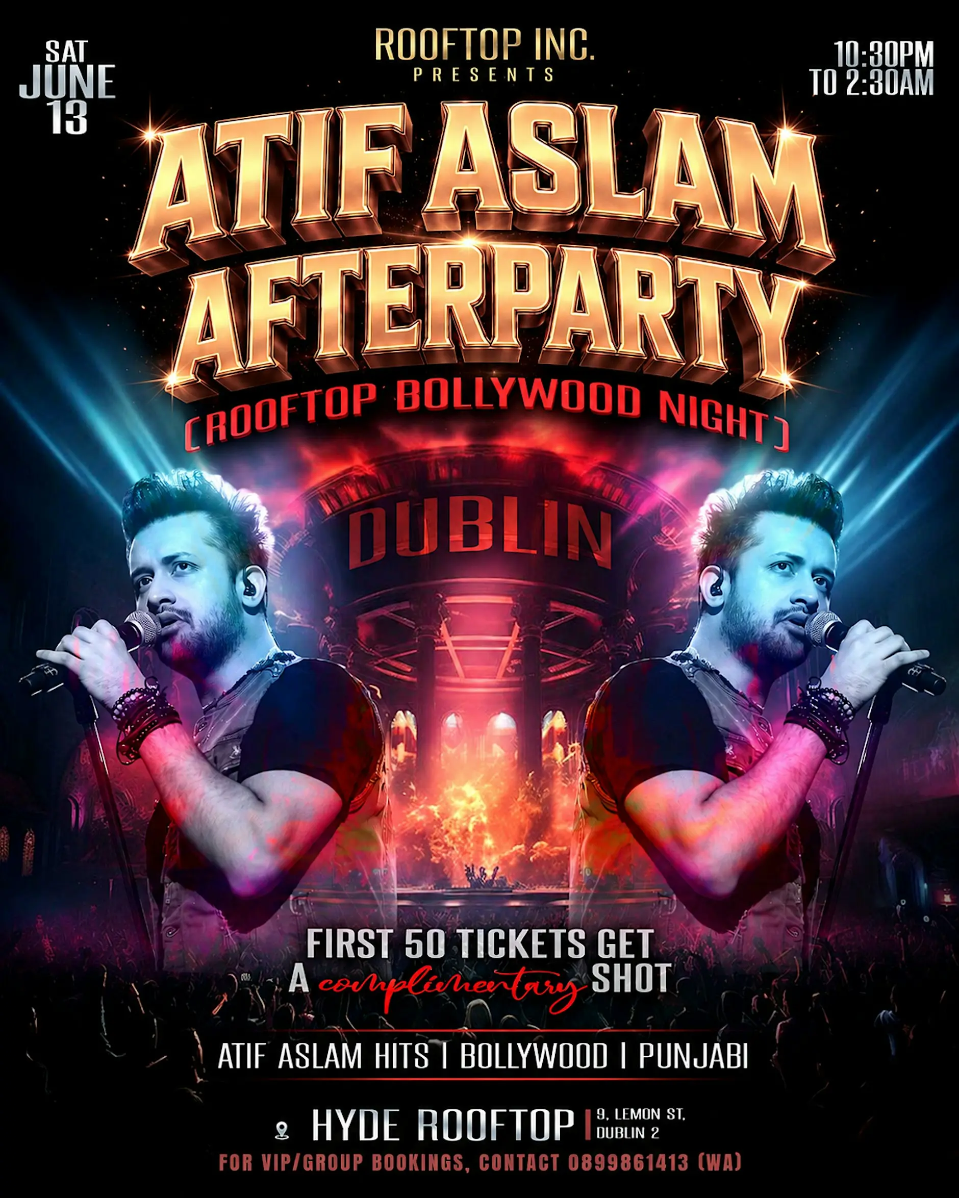 ATIF ASLAM Concert | unOFFICIAL After Party | Rooftop Bollywood Night